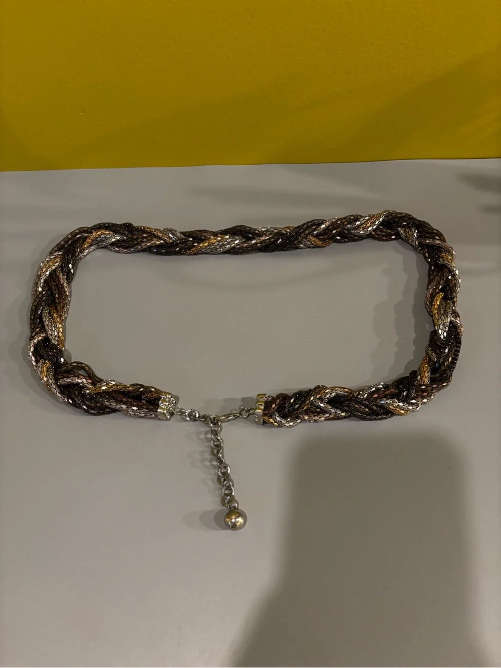 Braided Metallic Multi-Color belt1129